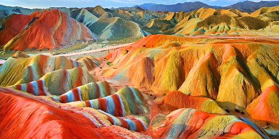 Painted Mountains of Tabriz